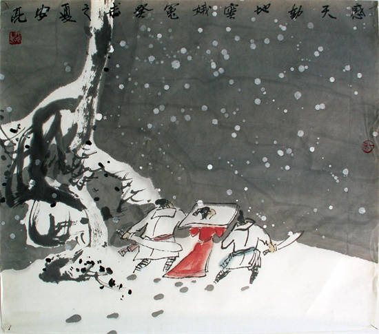 胡天八月飞雪下的生肖传奇之旅