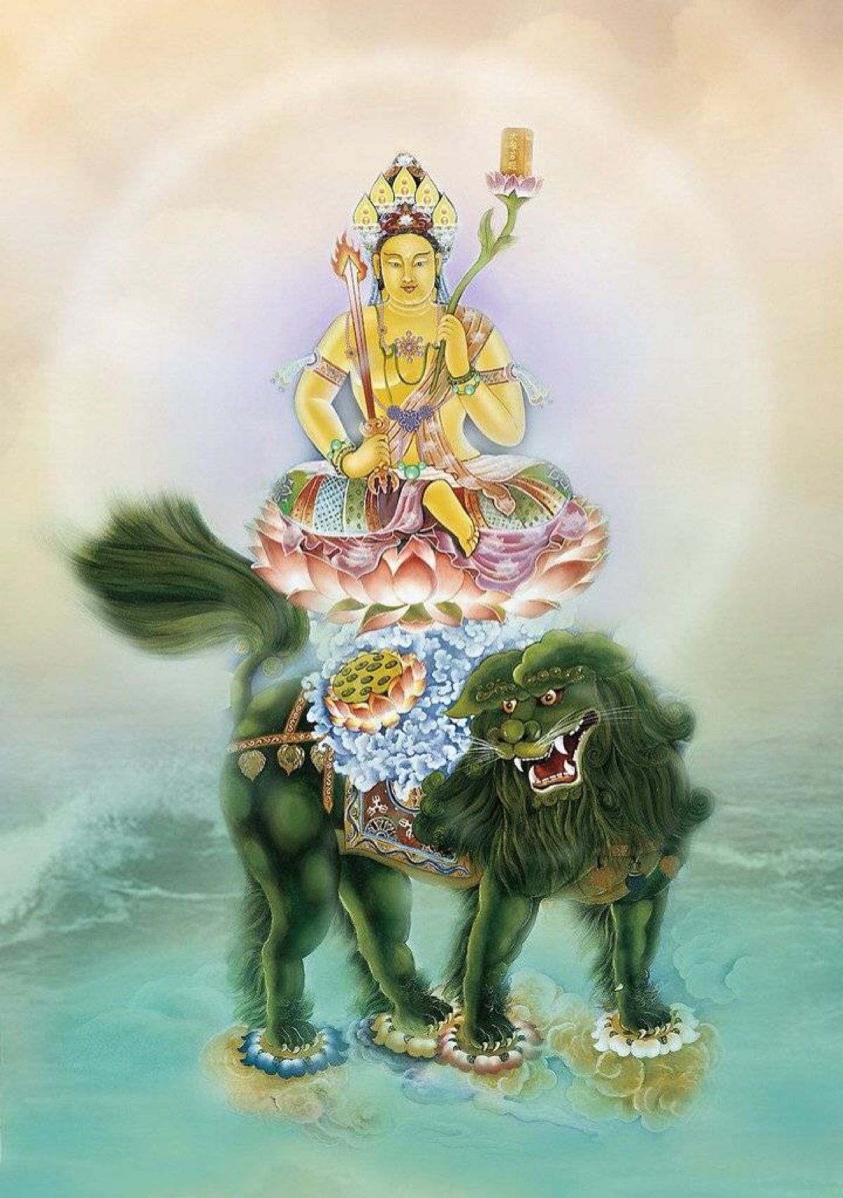 文殊菩萨生肖属性揭秘，探寻智慧之源，文殊菩萨究竟属何生肖？
