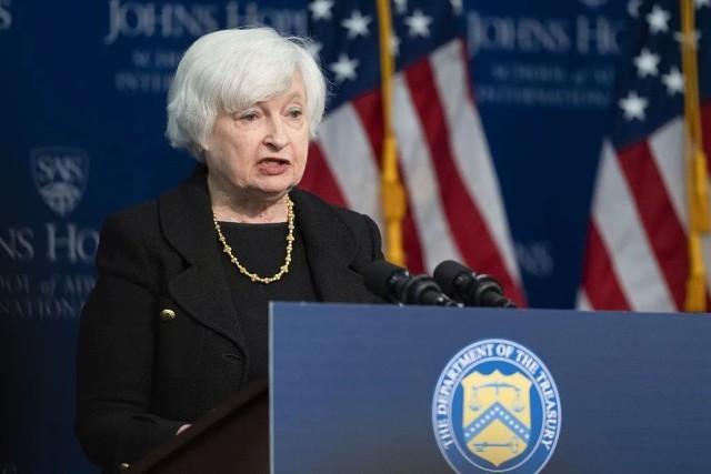 美国财政部面临现金耗尽风险，耶伦警告政府或因债务上限问题停摆，最早六月实施预警措施。