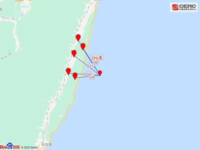 台湾地震频发，一小时内三次震动，最高震级达6.9级！