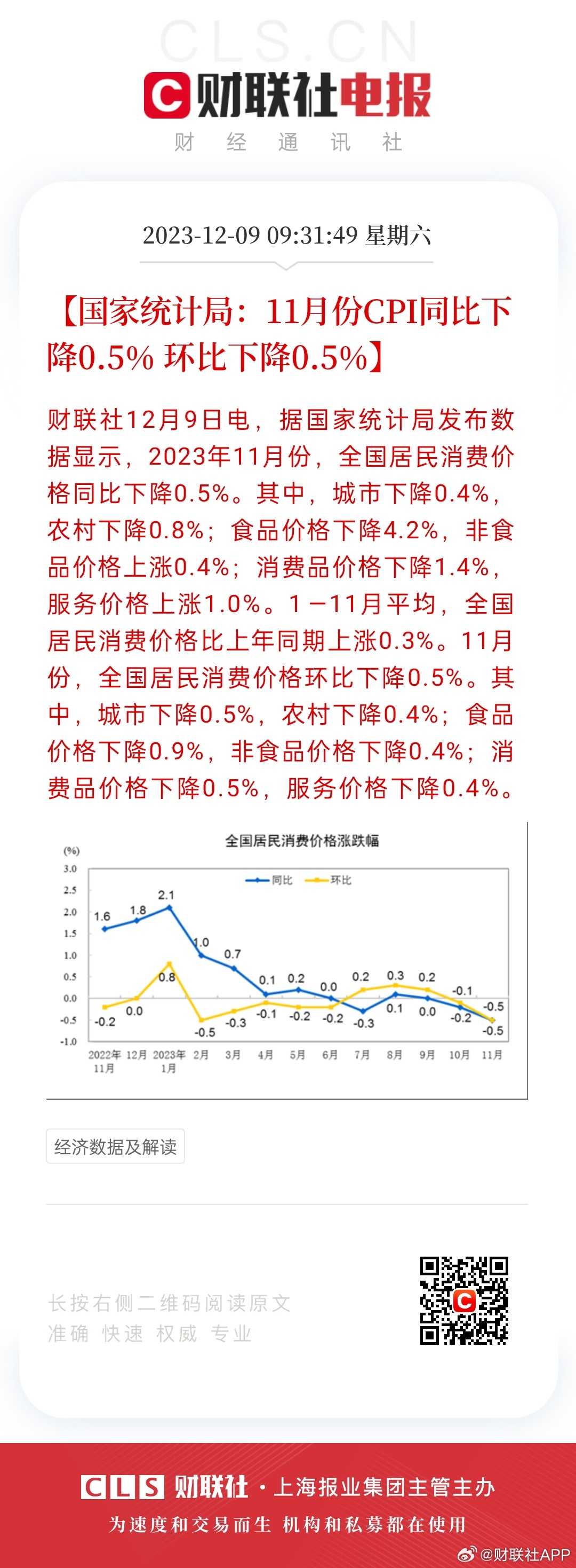 国家统计局公布数据，水、燃气、火车票和电价变动对CPI影响有限，上涨幅度微小