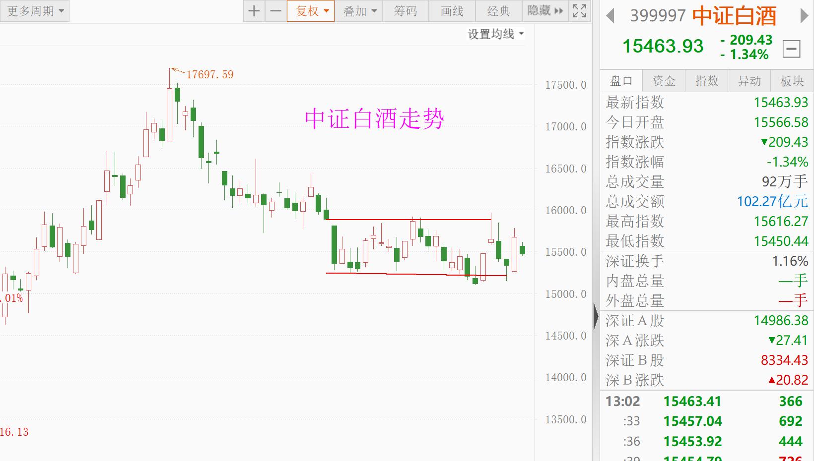 11月2日股市复盘解析，反弹延续，主力资金聚焦白酒股，警惕短线风险
