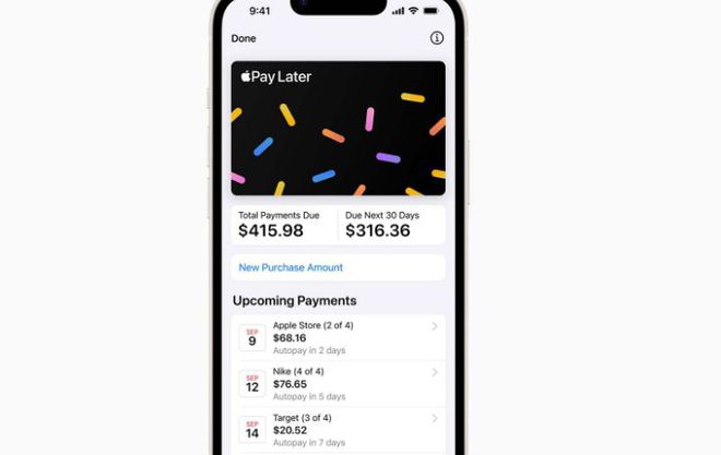 苹果版花呗Apple Pay Later在美上线，姗姗来迟的支付新选择
