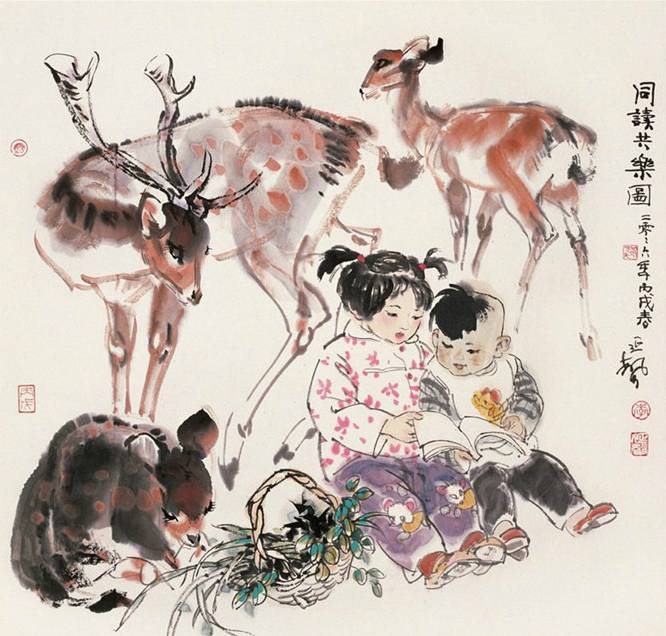 五岁萌娃国画天赋惊艳，妙笔生花，画作生动惟妙惟肖