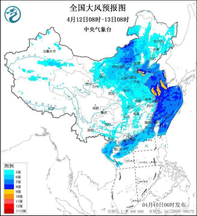 华北地区将面临罕见持续性大风天气预警