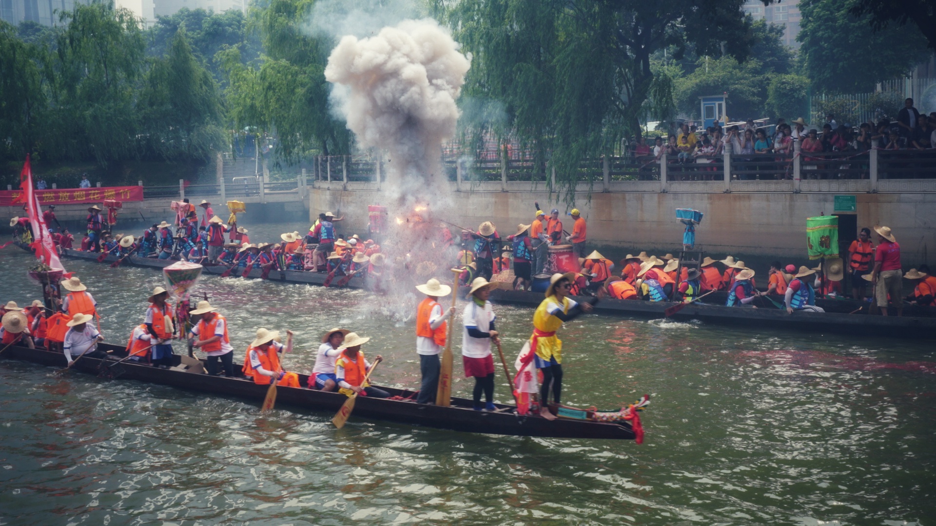 广州猎德村端午龙船饭盛宴，传统与现代的完美交融